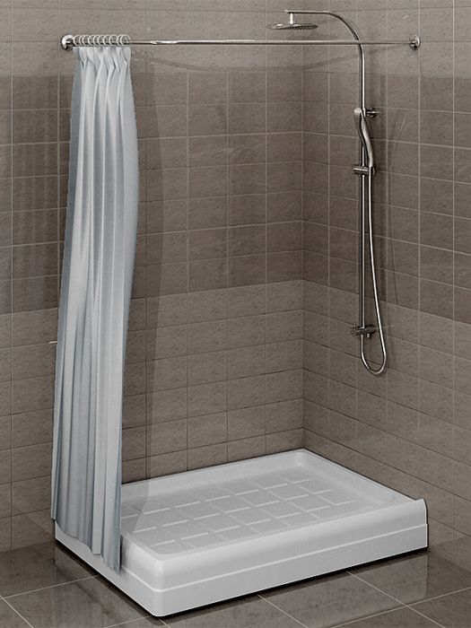 карнизы Карниз к поддону к ДУ Верчелли (хром)