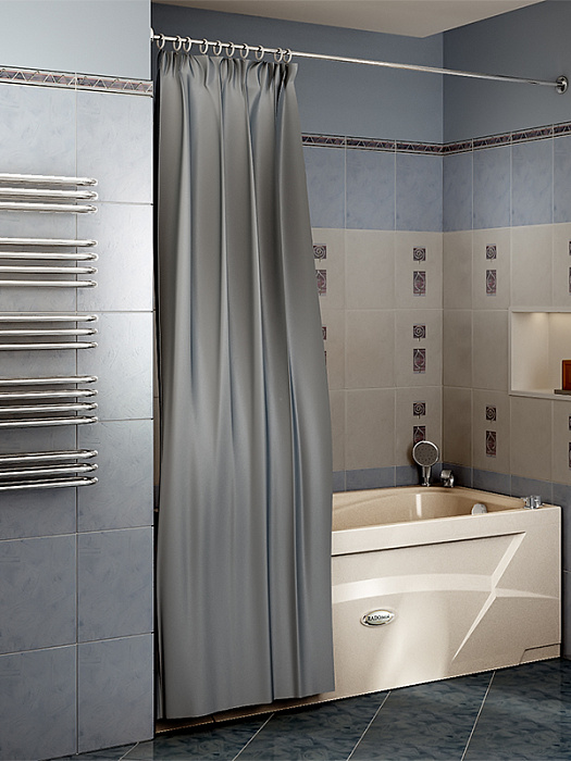 карнизы Карниз прямой для шторы на прямоугольную ванну