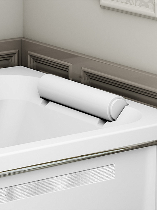 подголовники Подголовник цилиндрический на ванну "Хельга 185х100", "Монте-Карло" (белый)