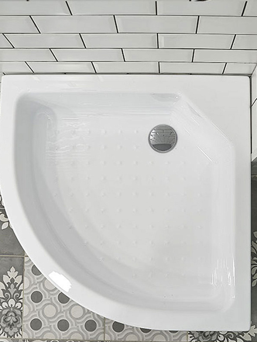 поддоны Поддон радиальный 80 средний (радиальный поддон на раме-подставке с устройством слива, фрон. панель)