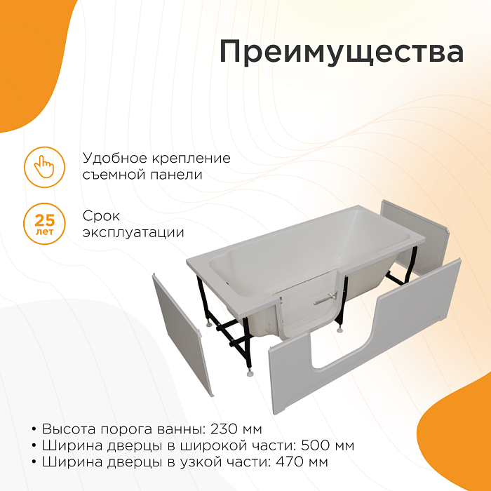 ванны для людей с ограниченными возможностями Грасс 2