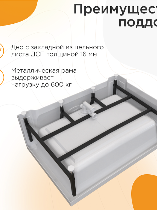 душевые углы и ограждения Душевой угол Верчелли высокий поддон