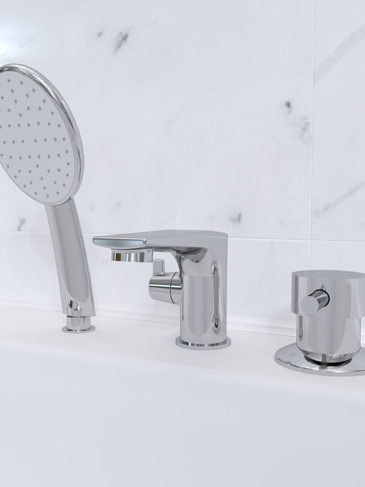 смесители и душевые стойки Смеситель Бриз КОМПЛЕКТ (хром)