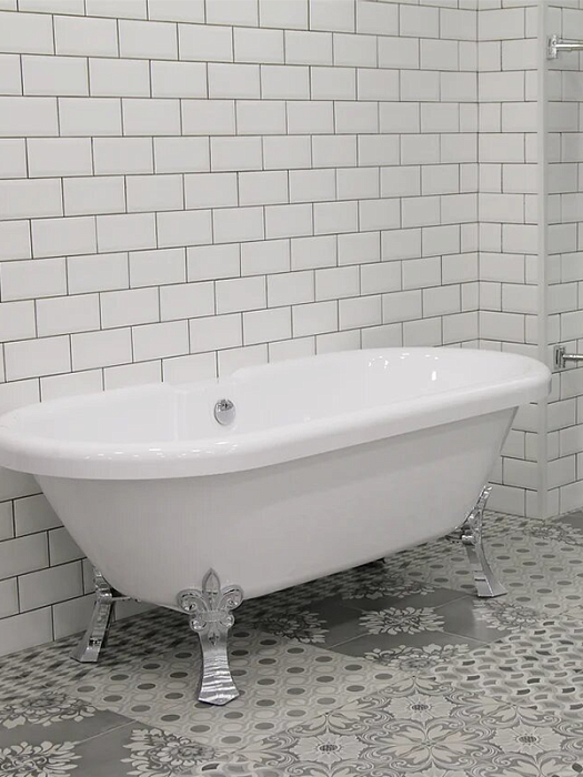 акриловые ванны Леонесса на ножках "лилия"