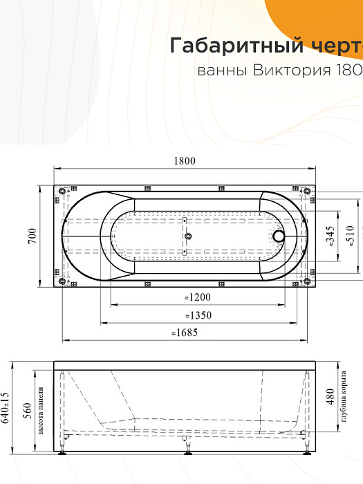 акриловые ванны Виктория