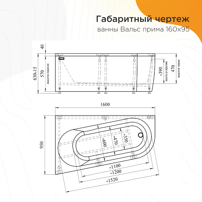 акриловые ванны Вальс Прима