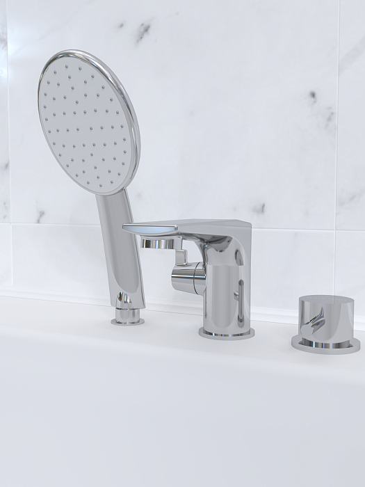 смесители и душевые стойки Смеситель МиниБриз КОМПЛЕКТ (хром)